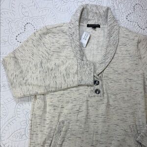 Banana Republic Ivory Knit Shawl Collar Sweater - NWT Women’s Long Sleeve Top